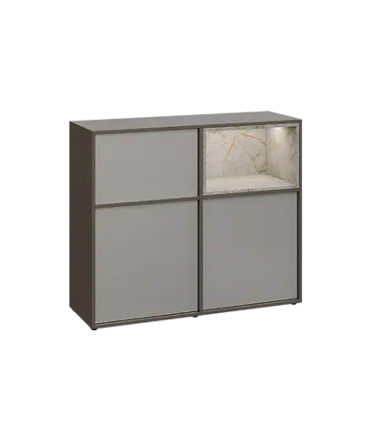 ERE D1241 P dolní modul, 2-dveřová/nika, 1000x1200x400, pravý, metalická